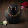 Ruby Petal Gold-Plated Necklace
